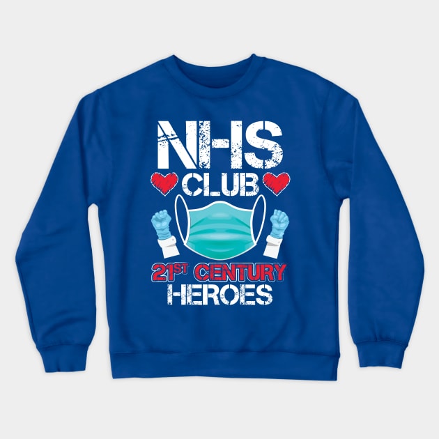 NHS Club 21st Century Heroes Crewneck Sweatshirt by DA42